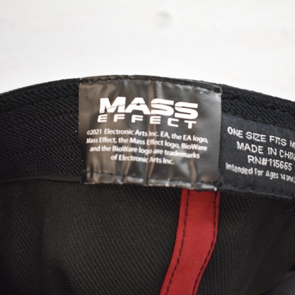 Mass Effect Mens N7 Logo Stretch Fitted Black Hat Cap New With Tags - Picture 6 of 6